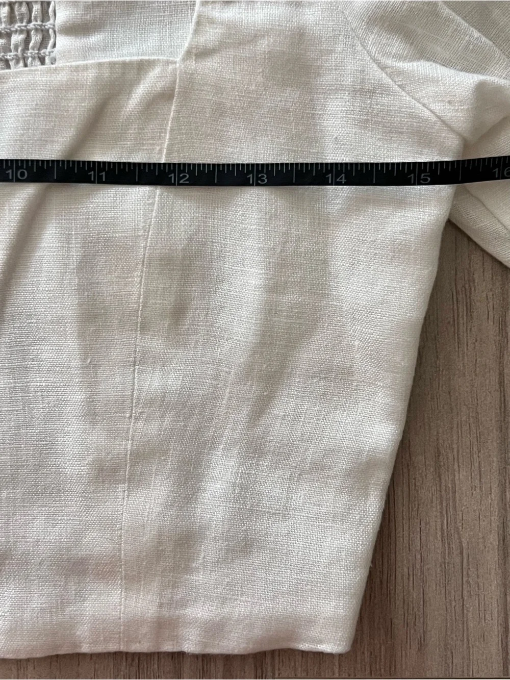 Reformation Yucca Linen Two Piece Set White Puff Sleeve Crop Top Skirt Size 2